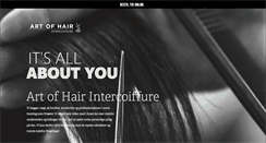 Desktop Screenshot of aohair.dk